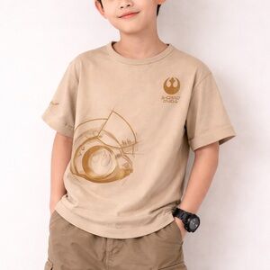 Kids Beige Star Wars  Graphic T-Shirt